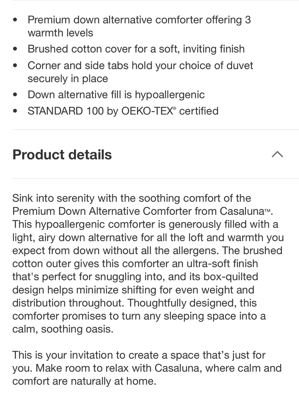 Casaluna F/Q Ultra Weight Premium Down Alternative Comforter - Picture 14 of 15